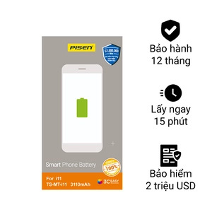 Pin dung lượng chuẩn chính hãng Pisen thay cho iPhone 11